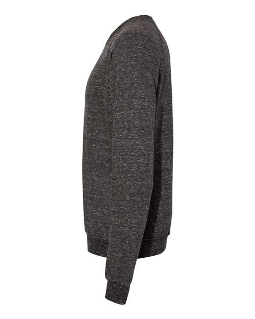 Unisex Snow Heather French Terry Crewneck Sweatshirt – Detail