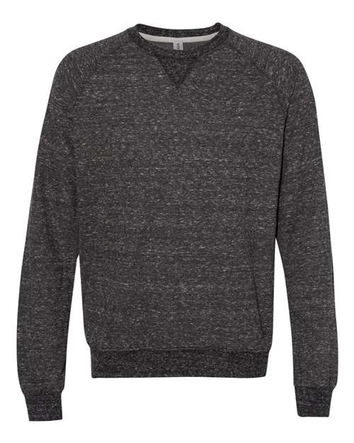 Unisex Snow Heather French Terry Crewneck Sweatshirt – Front