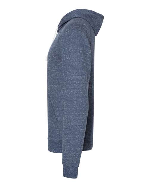 Unisex Snow Heather French Terry Raglan Hooded Sweatshirt