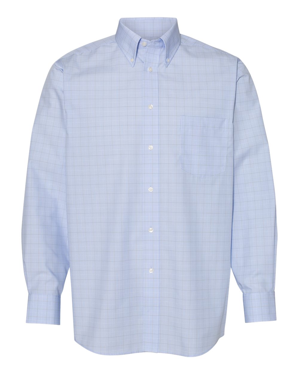 Blue Suitings Non-Iron Patterned Shirt-Van Heusen