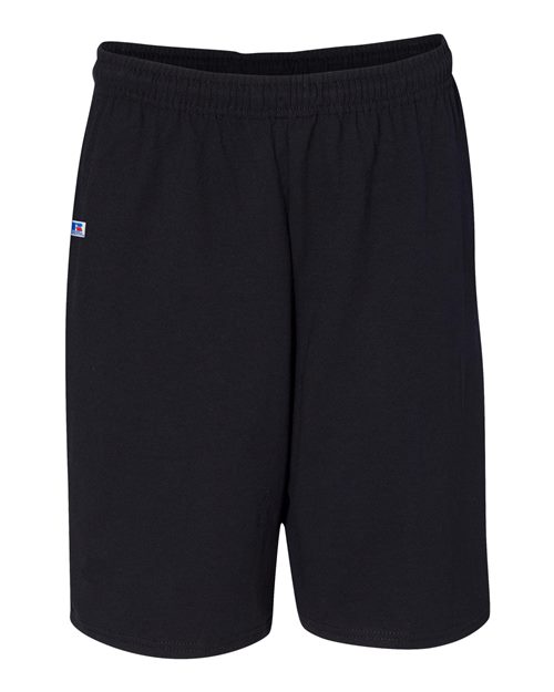 Cotton Classic Jersey Shorts with Pockets-Russell Athletic