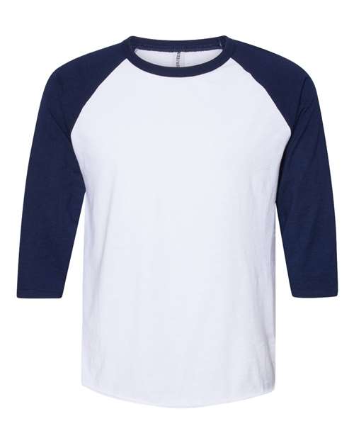 Premium Blend Ringspun Three-Quarter Sleeve Raglan Baseball T-Shirt