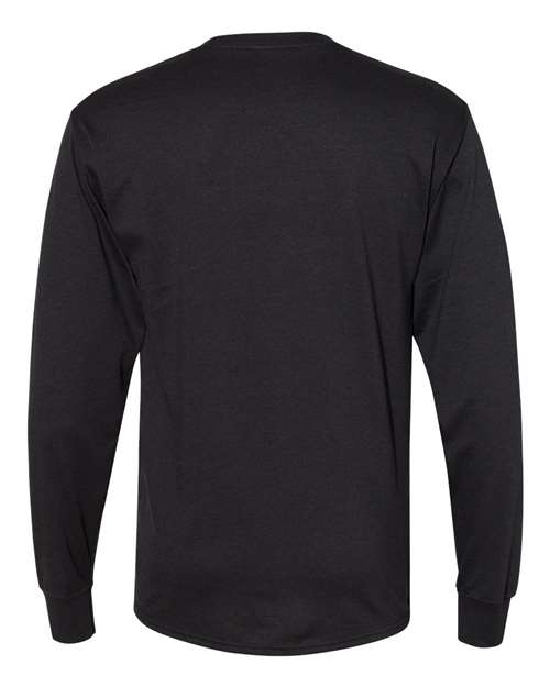 Unisex Workwear Long Sleeve Pocket T-Shirt – Back