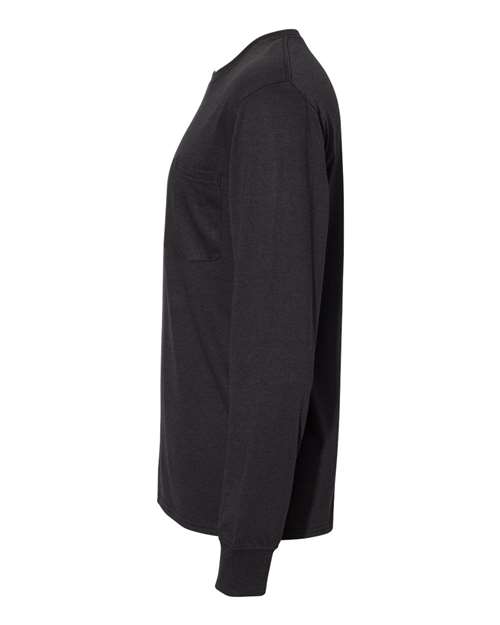 Unisex Workwear Long Sleeve Pocket T-Shirt – Detail