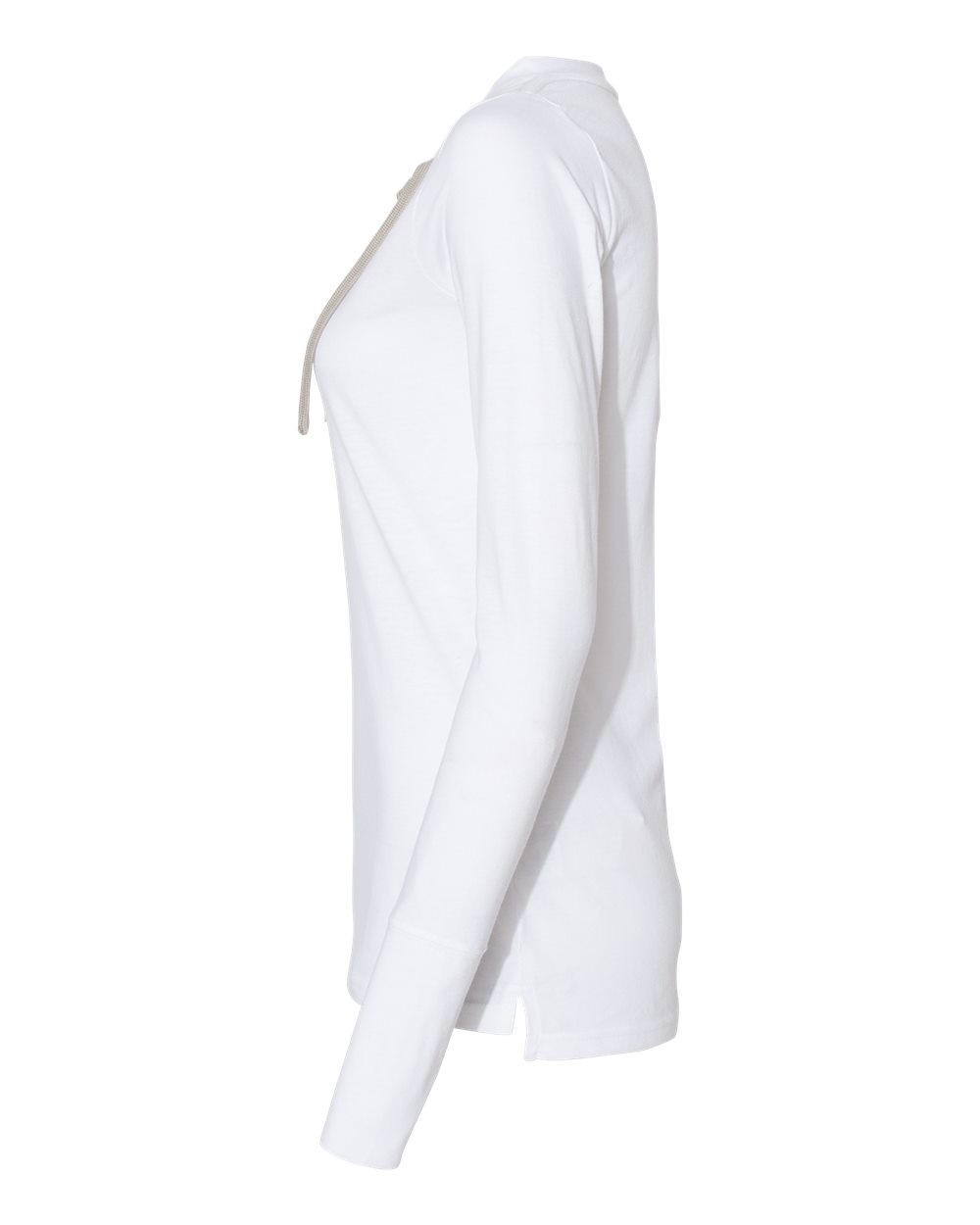 Ladies Extra Fine Pima Cotton long Sleeve T Shirt - White - (8508