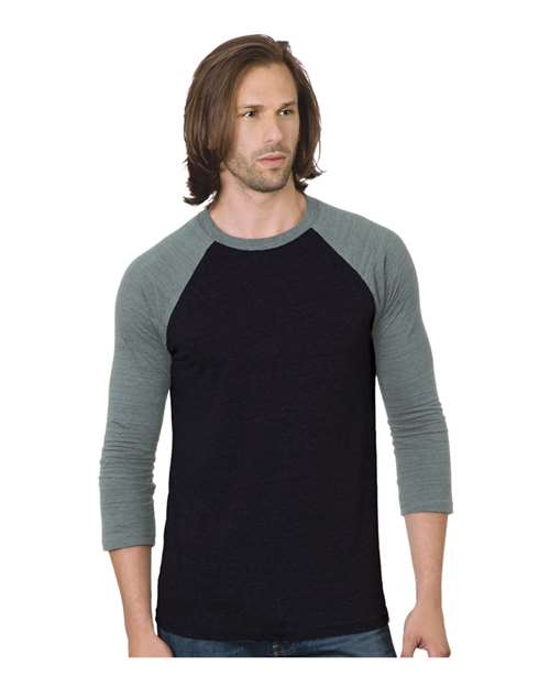 Unisex Triblend Three-Quarter Sleeve Raglan T-Shirt