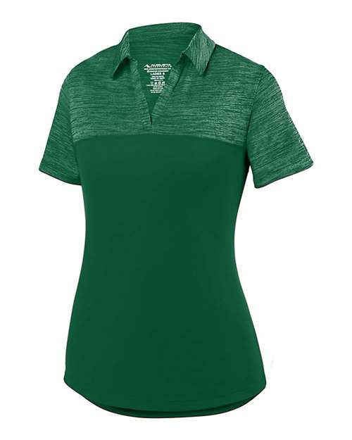 Women&#39;s Shadow Tonal Heather Polo-Augusta Sportswear