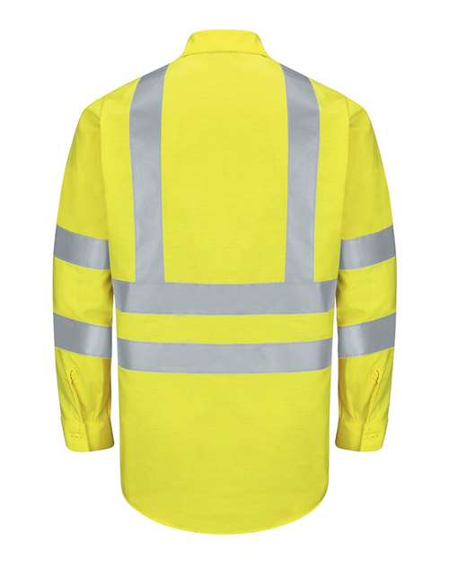 Men's Tall Enhanced & Hi-Visibility Long Sleeve Work Shirt