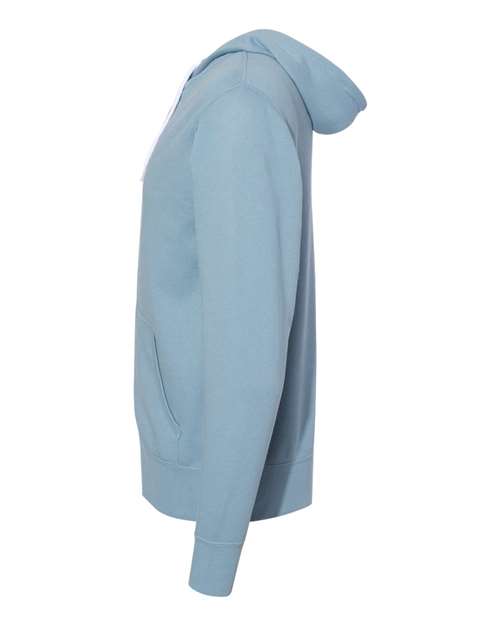 Unisex Lightweight Full-Zip Hooded Sweatshirt
