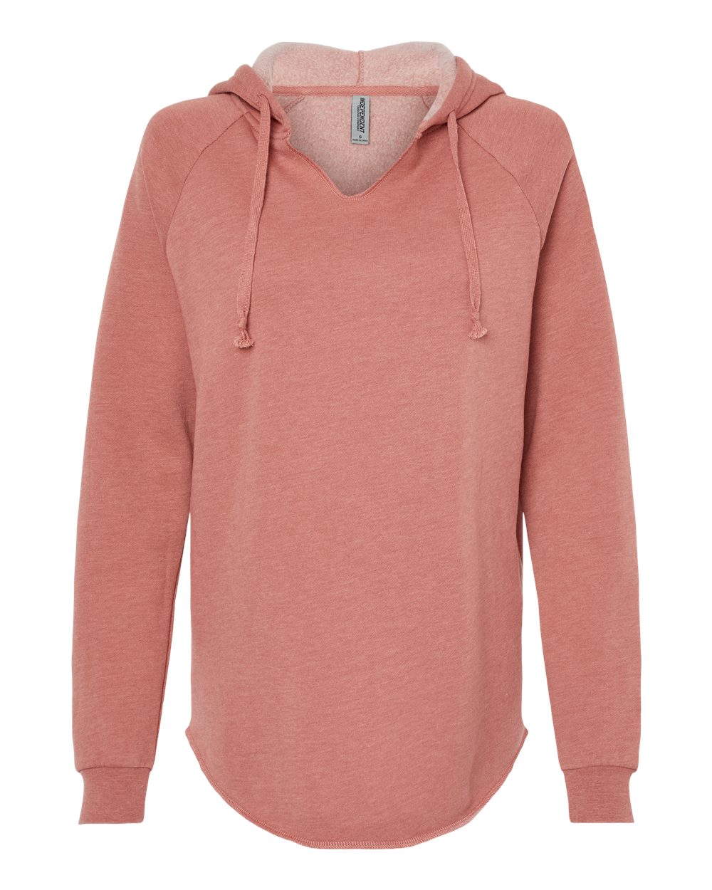 Womens Lightweight California Wave Wash Hooded Sweatshirt-Independent Trading Co.