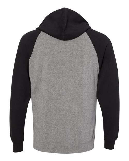 Unisex Special Blend Raglan Full-Zip Hooded Sweatshirt