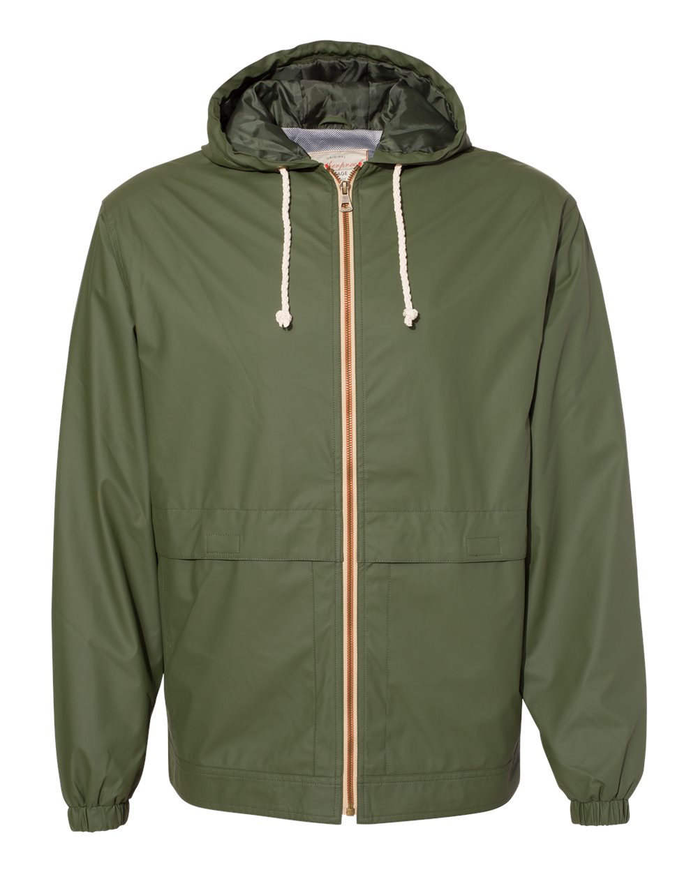 π₯ Weatherproof Brand Men Vintage Hooded Rain Jacket Zip Up To 3XL 193910 - Picture 6 of 13