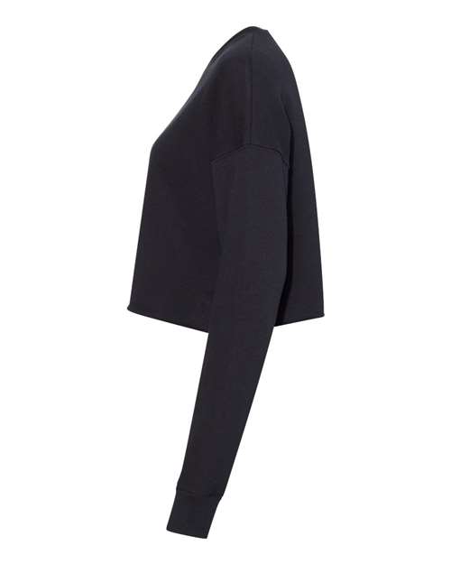 Women's Crop Fleece Crewneck Sweatshirt – Detail
