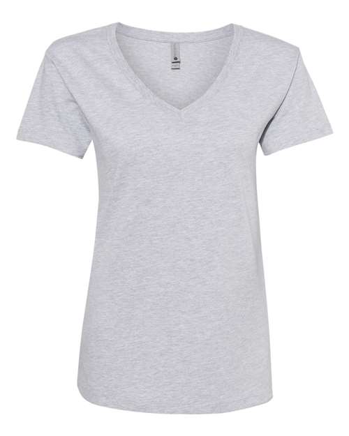 『TEN V NECK COTTON L GRAY』 Port & Company® Ladies Core Cotton Neutrals V-Neck T-Shirt, Size