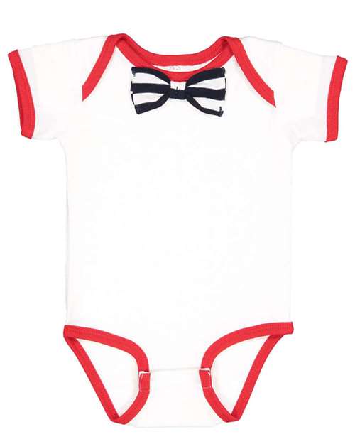 Baby Rib Infant Bow Tie Bodysuit-Rabbit Skins