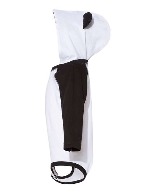 Infant Fine Jersey Character Hooded Long Sleeve Bodysuit with Ears view 4