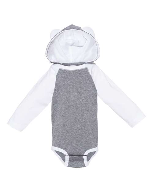 Fine Jersey Infant Character Hooded Long Sleeve Bodysuit with Ears