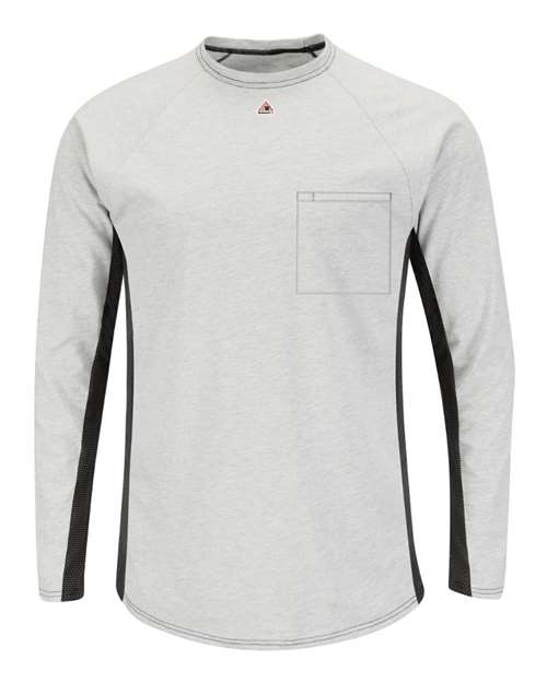 Long Sleeve FR Two&#45;Tone Base Layer with Concealed Chest Pocket &#45; EXCEL FR-Bulwark