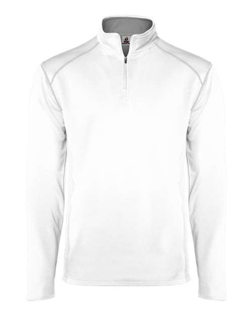 Money Mesh Quarter-Zip Pullover-Badger