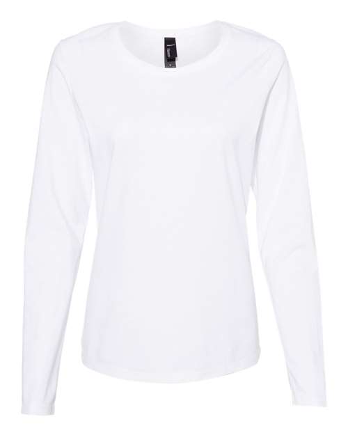 Perfect-T Women?s Long Sleeve Scoopneck T-Shirt-Hanes