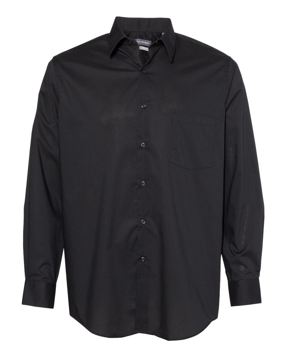 Broadcloth Point Collar Solid Shirt-Van Heusen