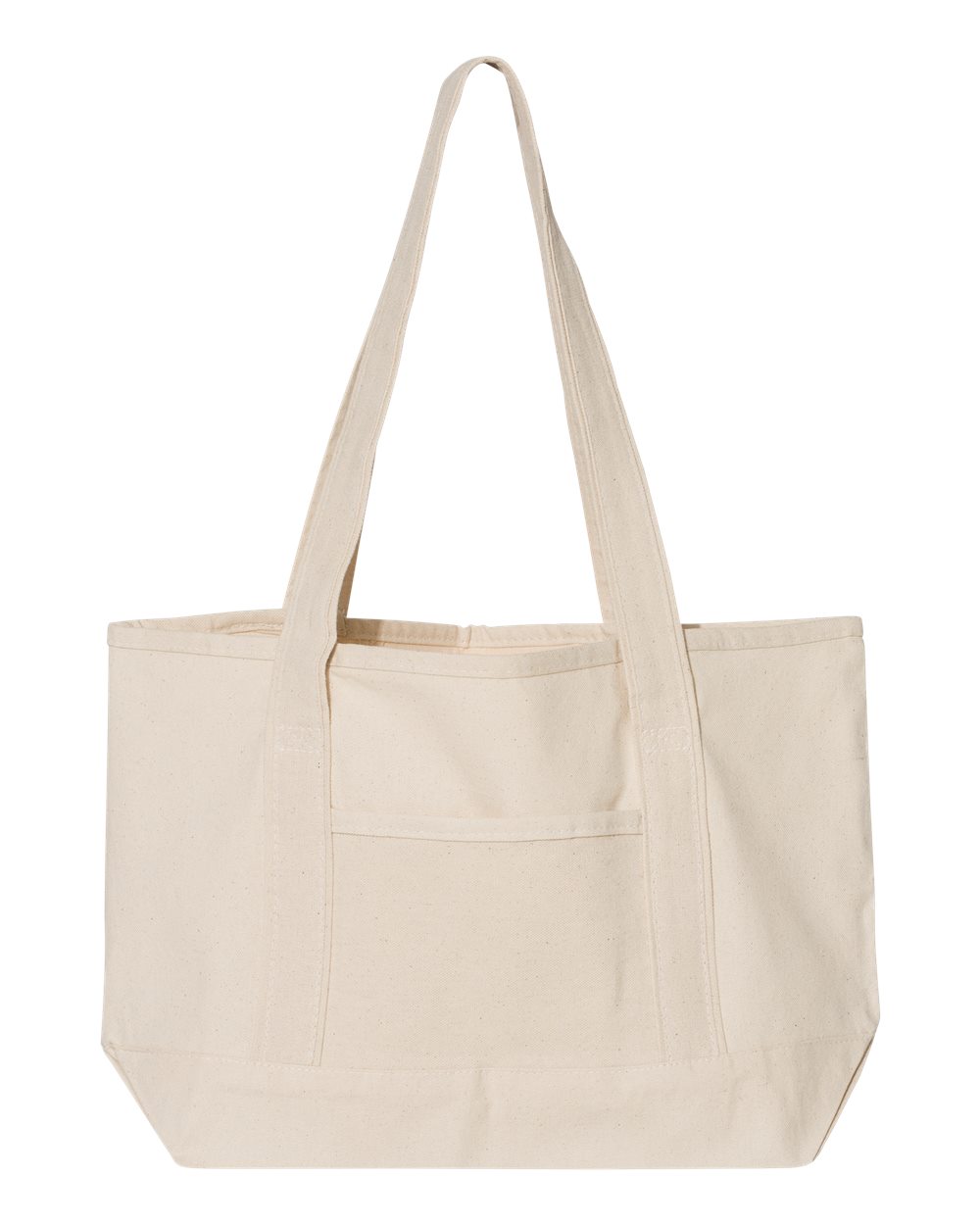 🔥 Q-tees 20l Small Deluxe Tote 100% heavy cotton canvas Bag pocket Q125800 - 第 11/25 張圖片
