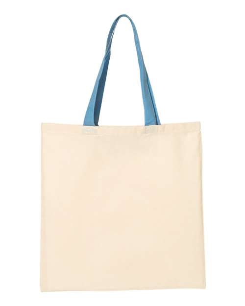 Economical Tote with Contrast-Color Handles
