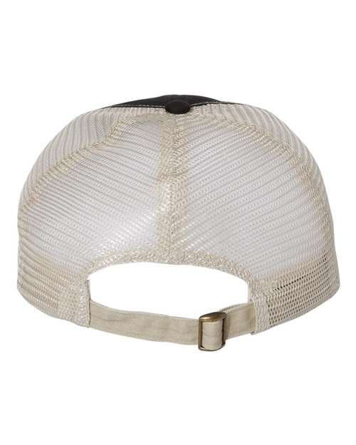 Contrast-Stitch Mesh-Back Cap