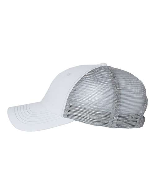 Contrast-Stitch Mesh-Back Cap