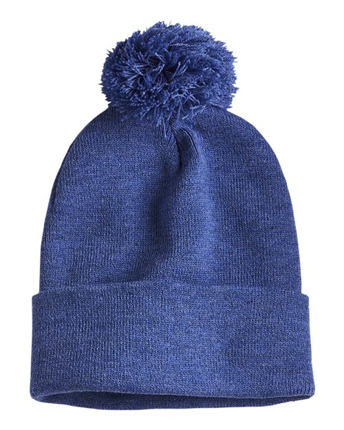 12" Pom-Pom Cuffed Beanie