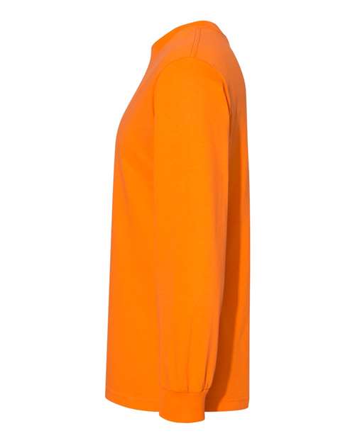 Unisex Heavyweight Cotton Long Sleeve Tee – Detail