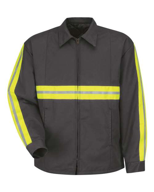 Enhanced Visibility Perma-Lined Panel Jacket - Tall Sizes-Red Kap