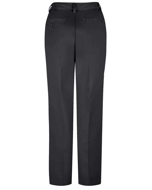 Women's Extended Sizes Elastic Insert Work Pants – Back