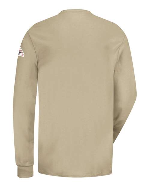 Men's Tall Long Sleeve Tagless Henley Shirt