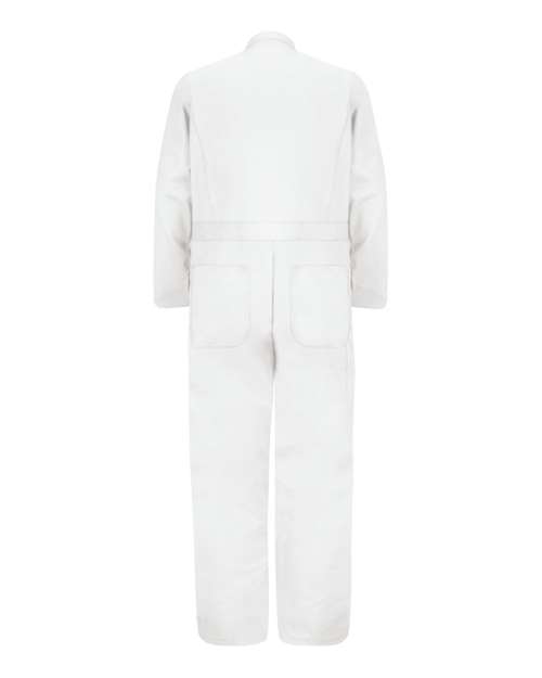 Men's Extended Sizes Button-Front Cotton Coveral