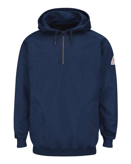 Pullover Hooded Fleece Sweatshirt Quarter&#45;Zip &#45; Tall Sizes-Bulwark
