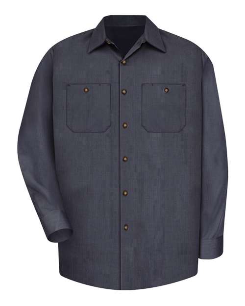 Red Kap Men's Tall Industrial Long Sleeve Work Shirt SP14T