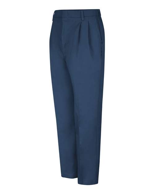 Men's Odd-Extended Sizes Pleated Twill Slacks