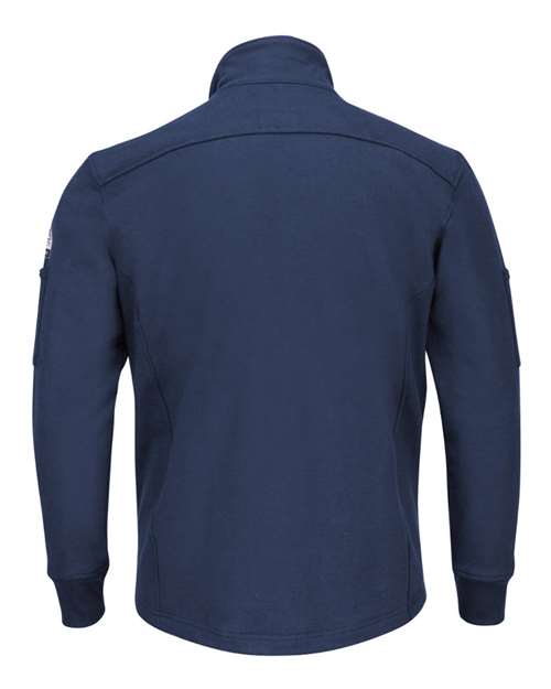 Men's Tall Zip Front Fleece Jacket-Cotton /Spandex Blend