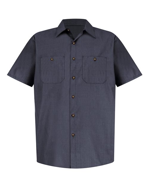 Red Kap Men's Tall Industrial Short Sleeve Work Shirt SP24T
