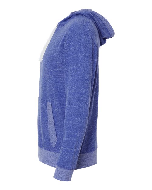 Unisex Harborside Mélange French Terry Hoodie Sweatshirt – Detail