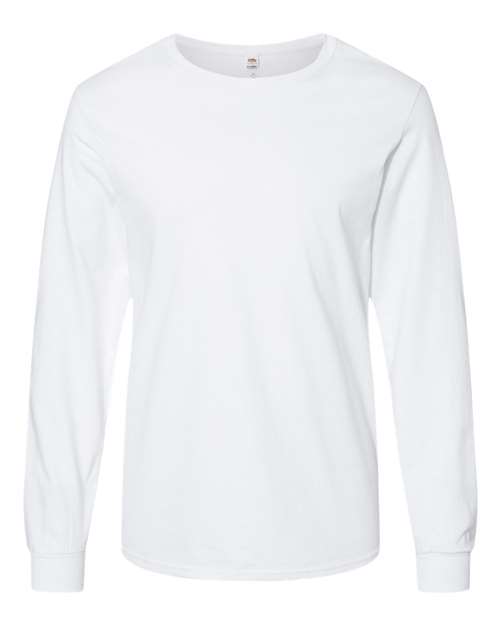 Iconic Long Sleeve T-Shirt-Fruit of the Loom