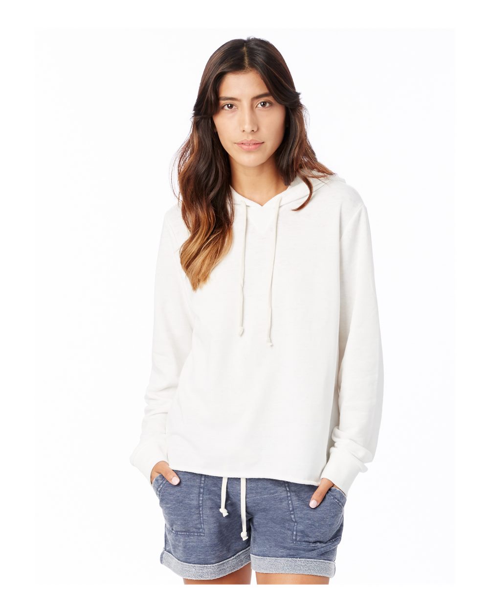 Womens Day Off Burnout French Terry Hooded Sweatshirt-