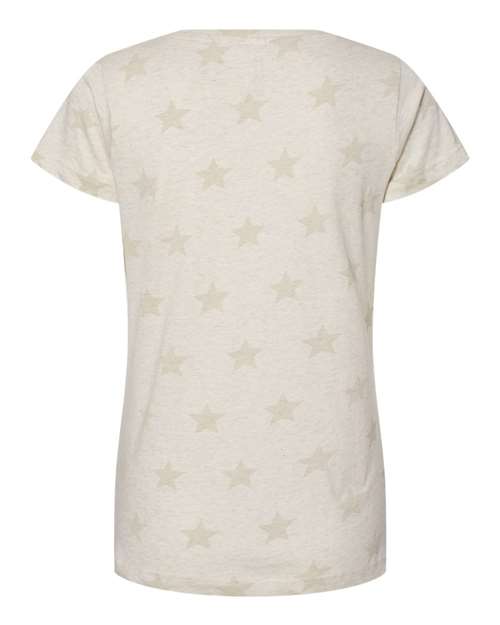Women's Star Print Scoop Neck Tee