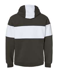 J. America 8644 - Men's Varsity Fleece Colorblocked Hooded Sweatshirt