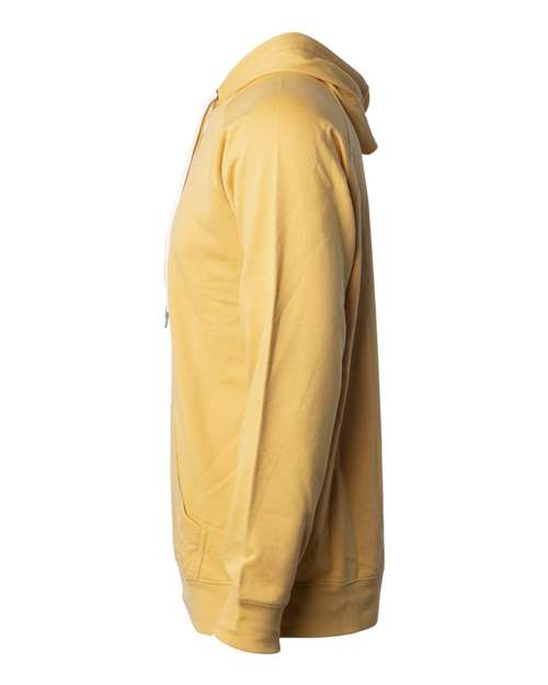 Unisex Icon Lightweight Loopback Terry Hooded Sweatshirt – Detail