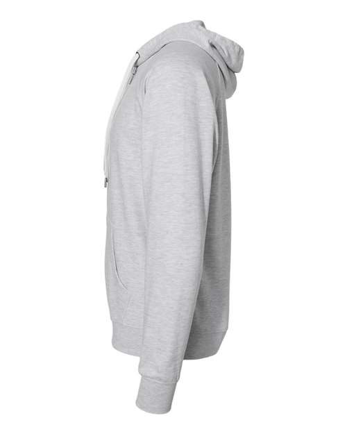 Unisex Icon Lightweight Loopback Terry Full-Zip Hooded Sweatshirt – Detail