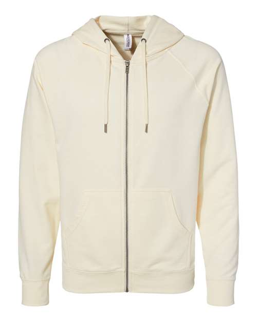 Independent Trading Co. Unisex Icon Lightweight Loopback Terry Full-Zip Hooded Sweatshirt SS1000Z