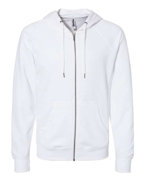 Icon Lightweight Loopback Terry Full-Zip Hooded Sweatshirt-Independent Trading Co&#46;