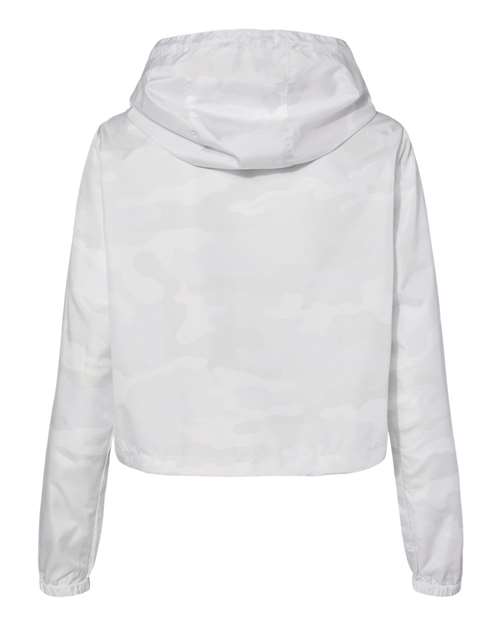 Women's Lightweight Quarter-Zip Pullover Crop Windbreaker